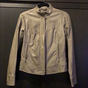 Grey pleather jacket